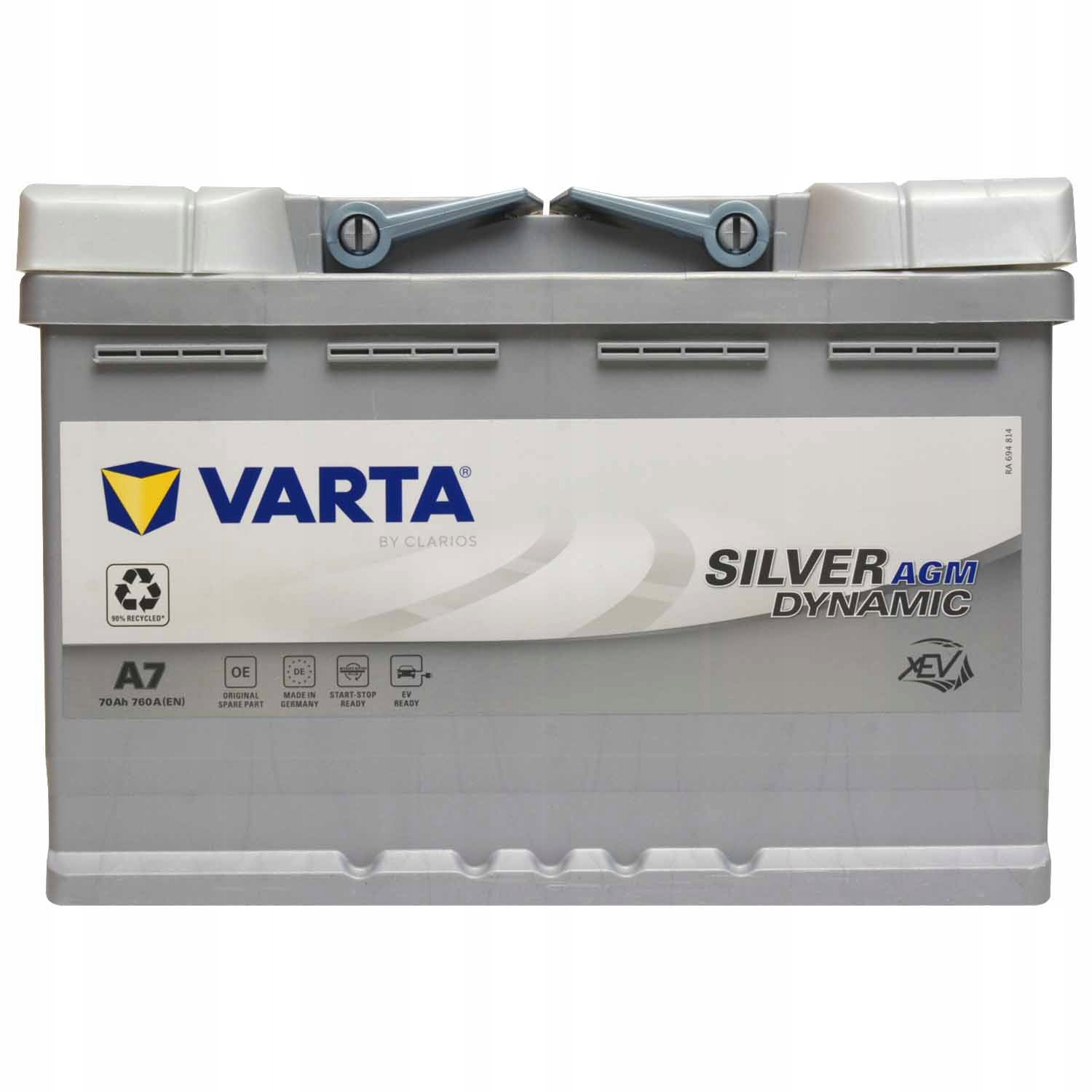 VARTA Silver Dynamic A7 AGM 12V 70AH 760A P+ E39 570901076D852 za 799 zł z  KATOWICE ZABRZE RUDA ŚLĄSKA -  - (12200695337)