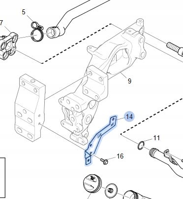 console holder SCANIA NGS R S 2372927 B-B