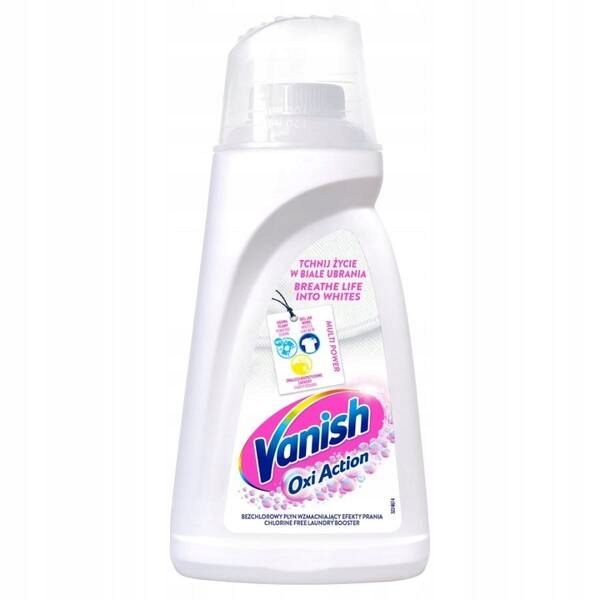 Levně Vanish Oxi Action Odstraňovač skvrn na bílé tekuté tkaniny 1l