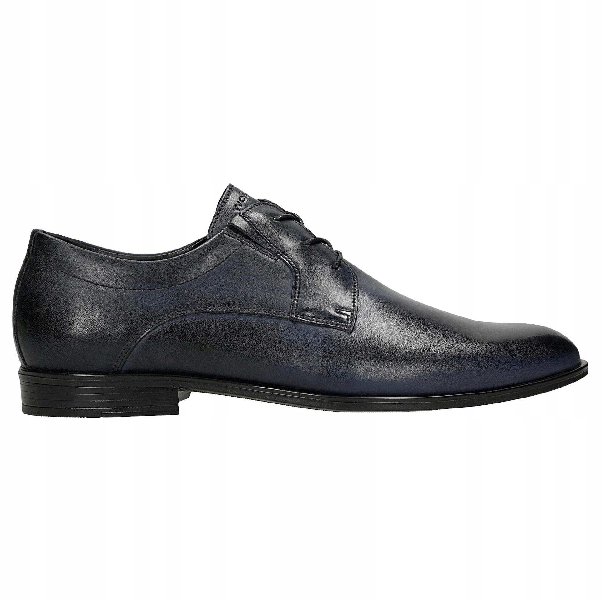 Elegantní tmavě modré pánské polobotky z lícové kůže vel. 42