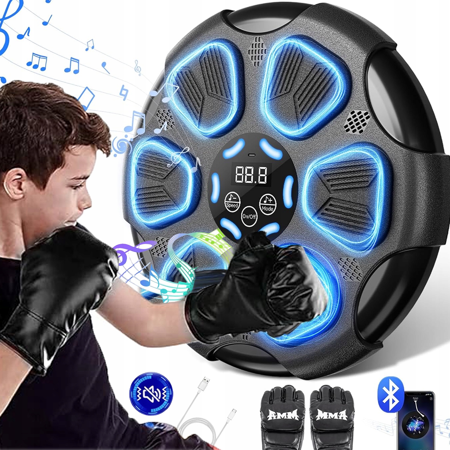 Boxovací Trenažér, Hudební Deska, Bluetooth Tréninkový Boxovací Stroj