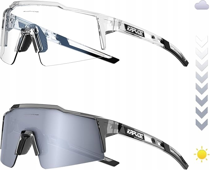Kapvoe Fotochromatické cyklistické brýle – UV400 Nástavec