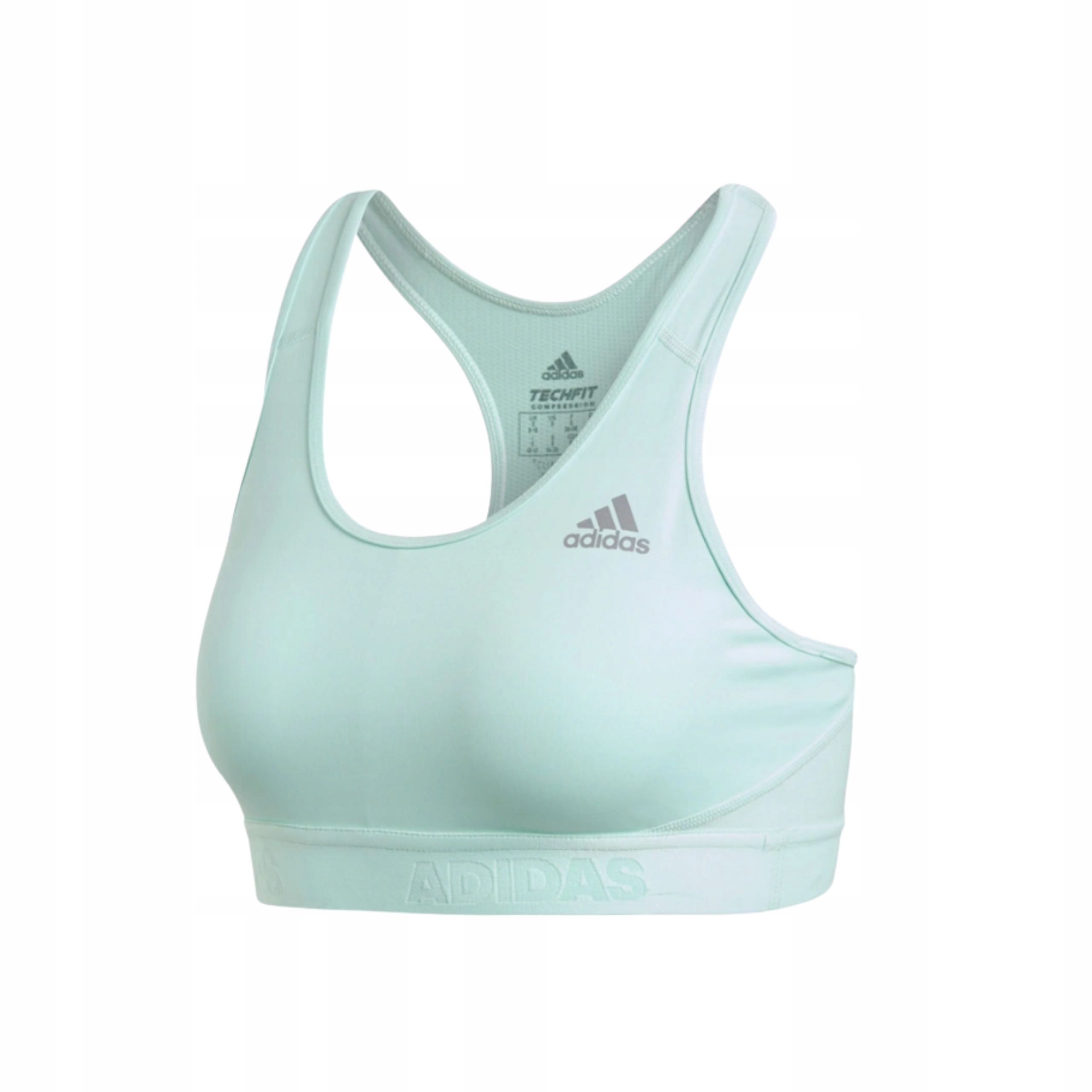 Damski stanik sportowy miętowy Adidas Drst Ask Spr S