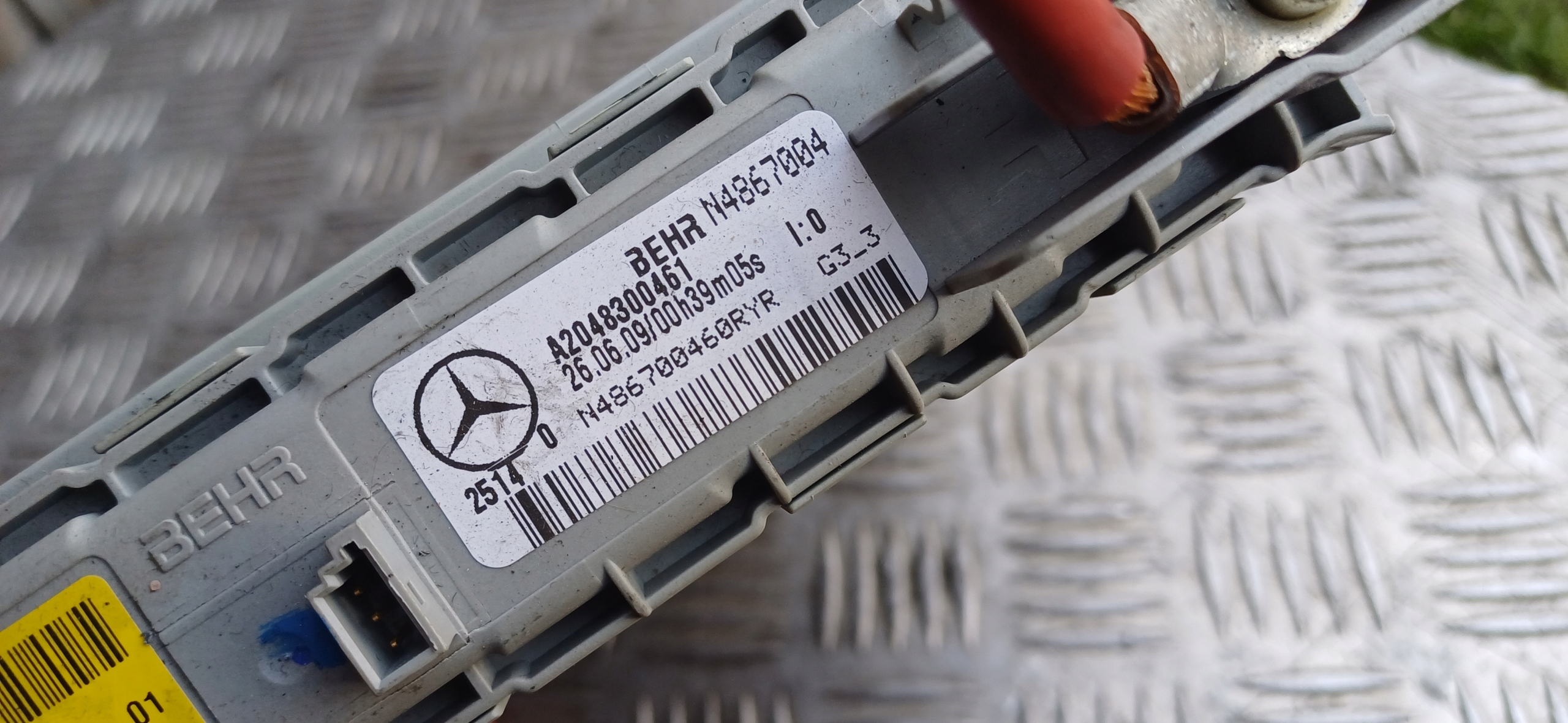MERCEDES W212 heater electrical radiator A2048300461