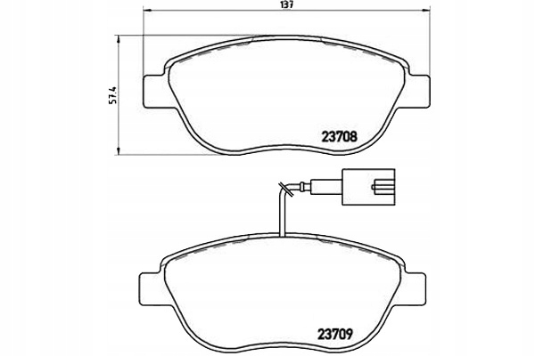 Brembo Brzdové Destičky Fiat Punto Evo 09- Asistent řidiče #28