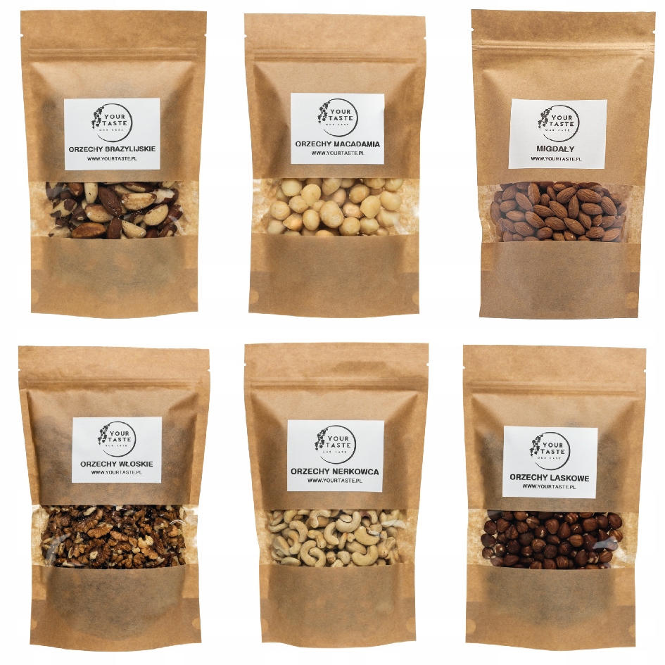 Your Taste Brazilské 500 g Macadamia 250 g Kešu Ořechy 500 g Mandle 500 g