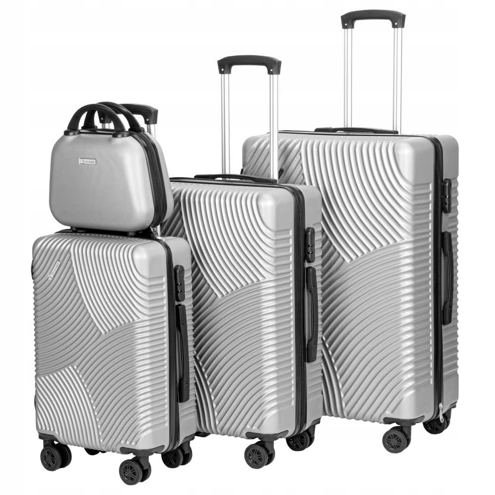 Cestovní Kufry Na Kolečkách Kufr Set Velká Střední Kabinová Sada Abs 4v1