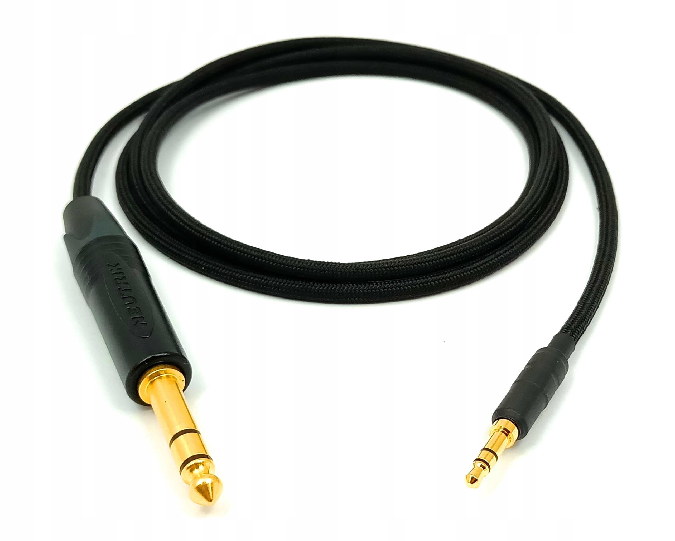 Ręcznie wykonany kabel do słuchawek Psb M4U 1 wtyk 6,3mm Canare L-4E5C