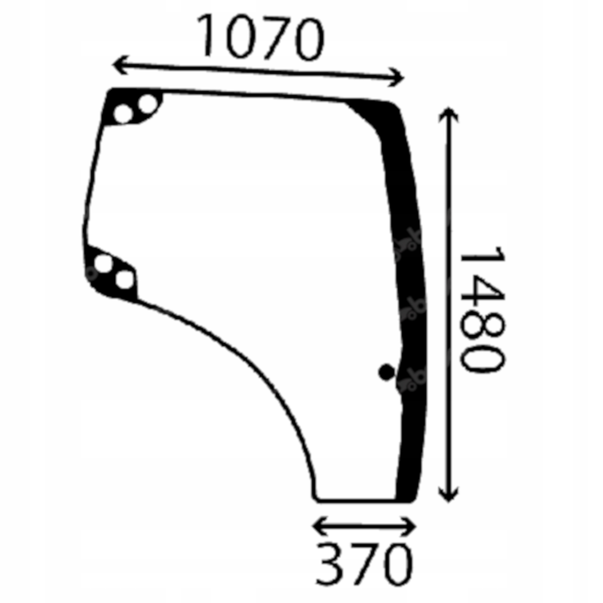 sklo boční pravé otevírací 84281439