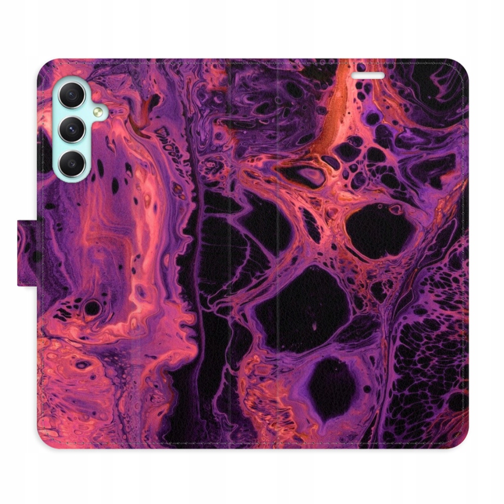 Etui z klapką iSaprio Abstract Dark 02 do Samsung Galaxy A34 5G