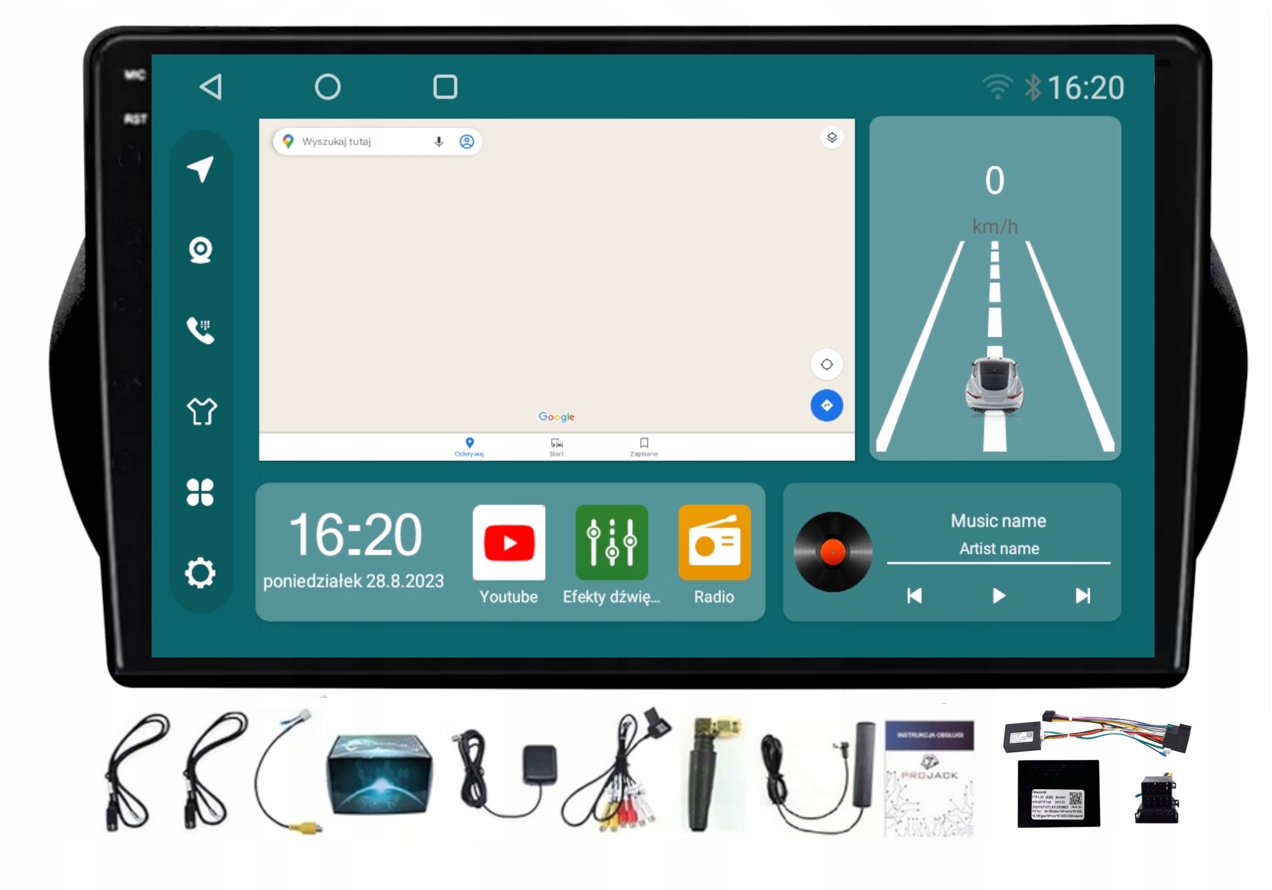 Rádio Navigace Carplay Android Fiat Fiorino 2008-2017 8/256GB Sim