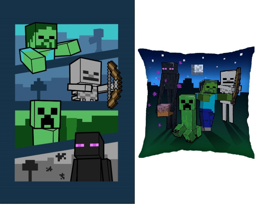 

kocyk koc polarowy Minecraft Creeper 100x150 cm