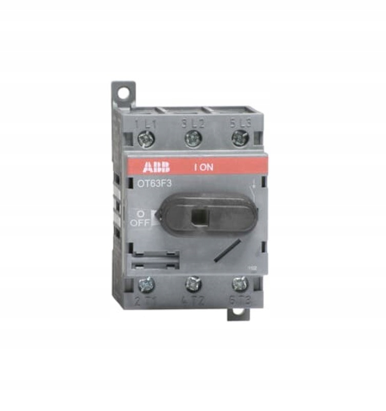 Izolační odpojovač OT63F3, 63A, 3-pólový, bez hřídele a rukojeti