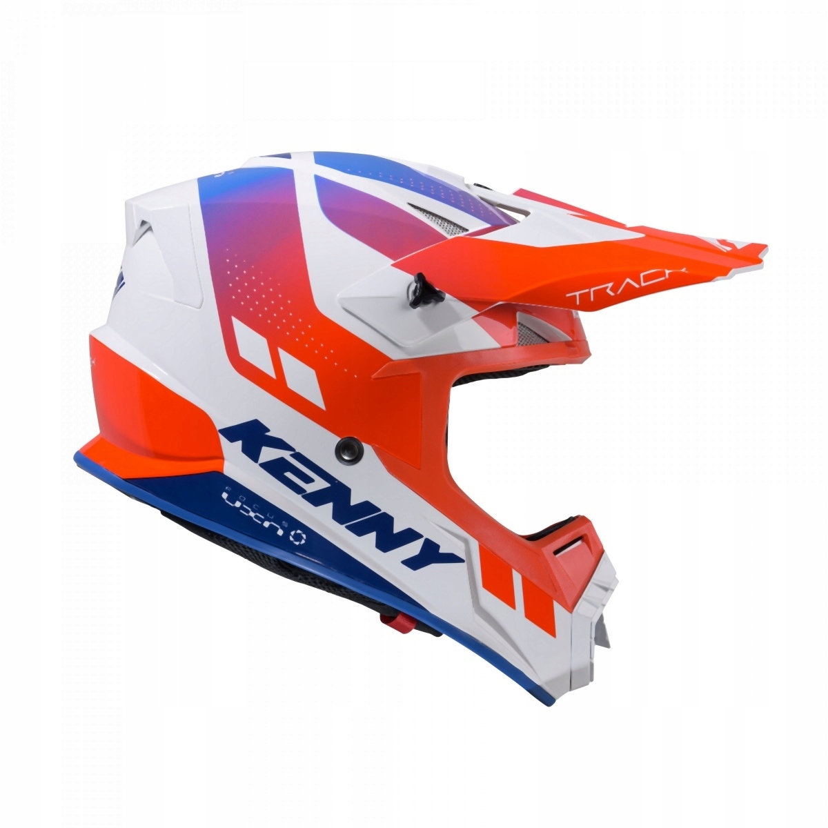 Kenny Racing Prilba Cross/enduro Model Track Graphic Patriot Farba Biela/neb