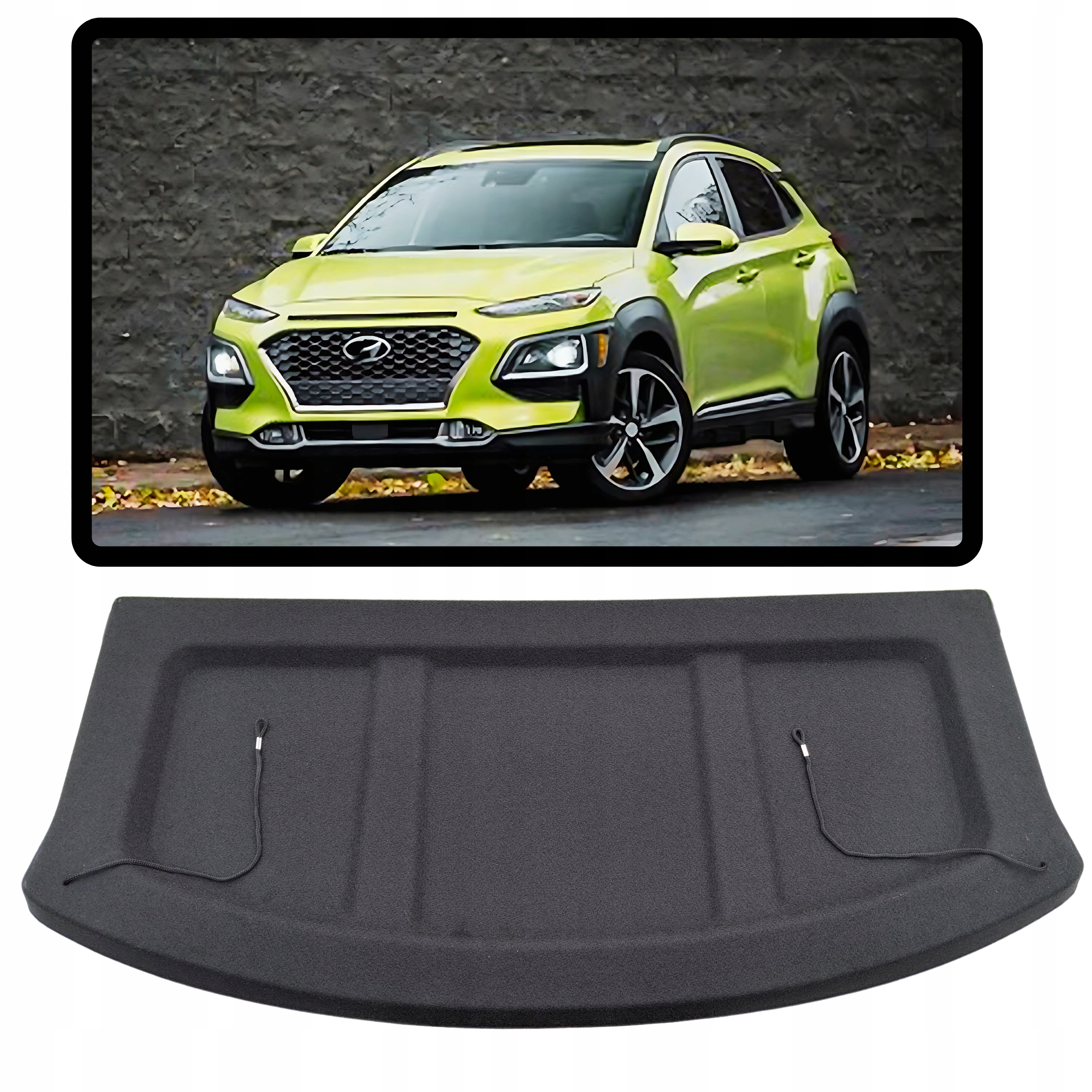 PÓŁKA BAGAŻNIKA HYUNDAI KONA 2017+ TYLNA NOWA CZARNA