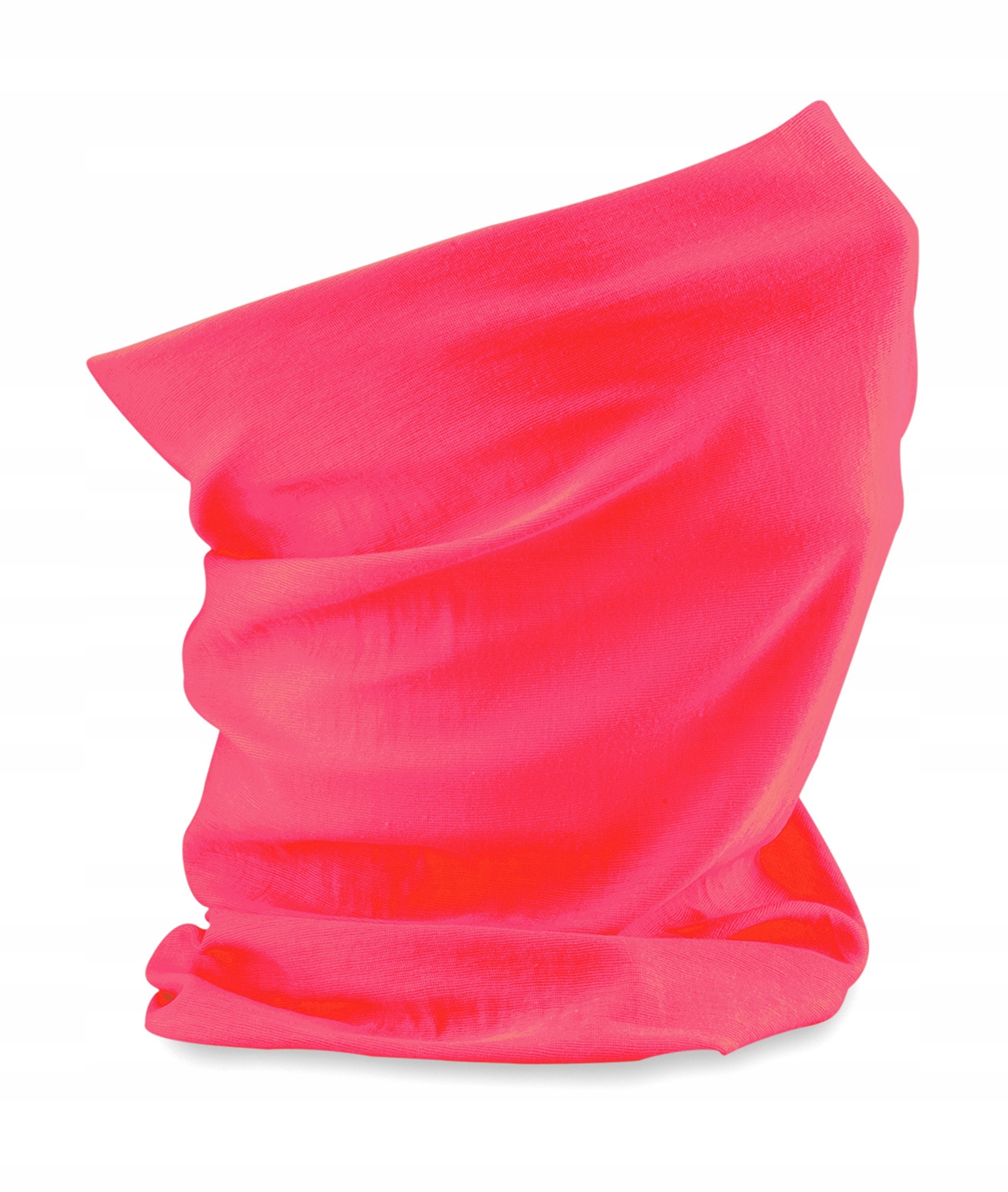 DAMSKA CHUSTA NA TWARZ KOMIN SZAL - MOCNO RÓŻOWA