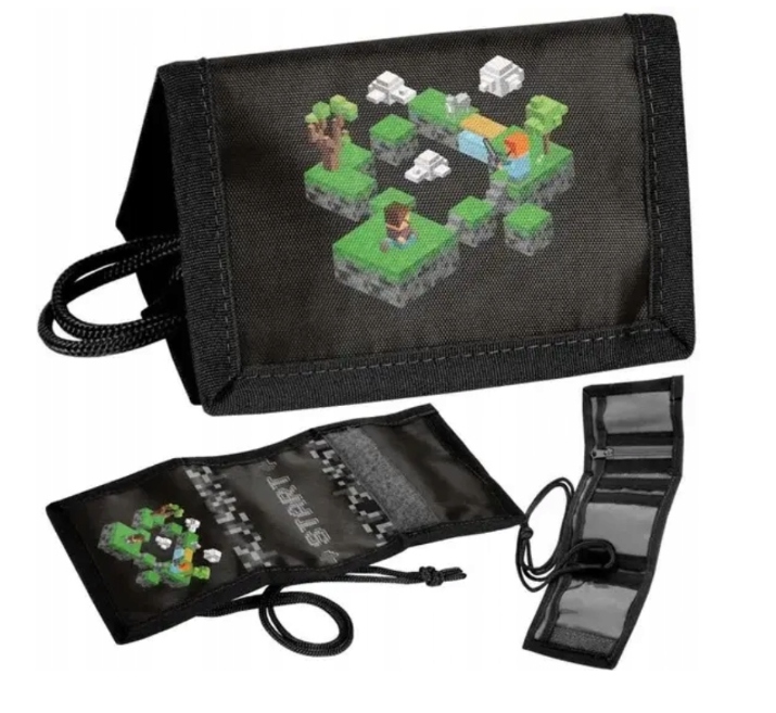 PORTFEL PORTFELIK SZKOLNY DLA CHŁOPCA GRACZA PIKSELE GRA
