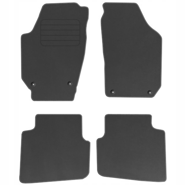 Коврики велюровые крепления в комплекте Декор