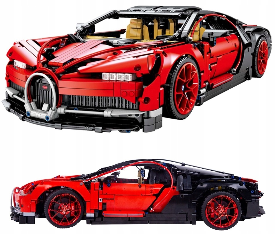 Klocki konstrukcyjne auto sportowe wyścigówka race car technic
