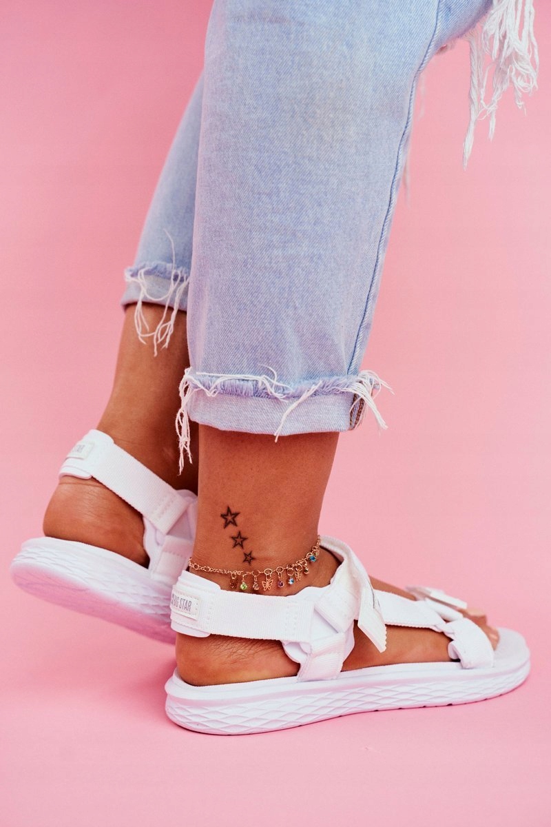 SANDAŁKI NA RZEP BIG STAR BIAŁE FF274A603 39 Rozmiar 39