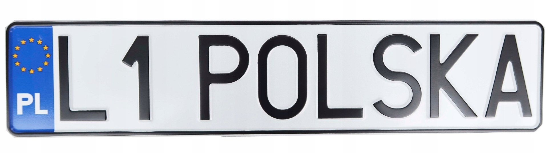 TABLICA REJESTRACYJNA Z WŁASNYM NAPISEM JAK ORYGINAŁ POLSKA JAKOŚĆ PREMIUM