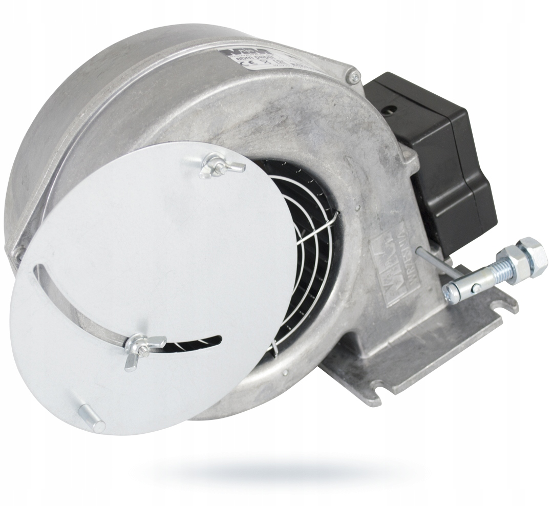 Ventilátor na fúkanie do pece s clonou klapka