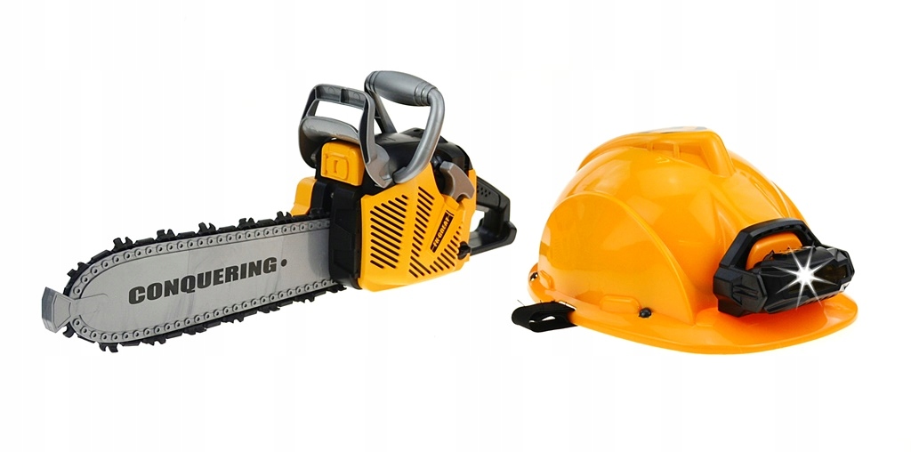 PIŁA MOTOROWA SPALINOWA ŁAŃCUCHOWA KASK + LATARKA Marka Pegaz