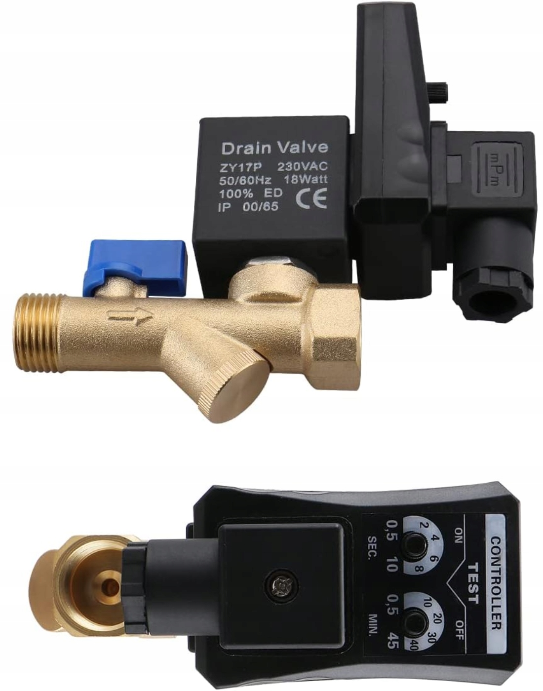 Elektrozawór spustowy kondensatu z timerem G1/2 DN15 RegMag EL-05 – Dane techniczne