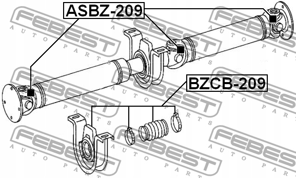 KRZYZAK WALU NAPEDOWEGO do MERCEDES SPRINTER 519 Producent czesci Febest