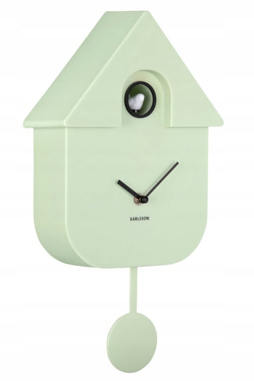 Zelený Klasický Moderní Hodinový Stroj S Kukačkou A Kyvadlem Karlsson KA5768LG