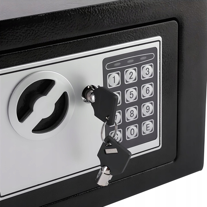 SEJF PANCERNY ELEKTRONICZNY CZARNY Waga 2.5 kg
