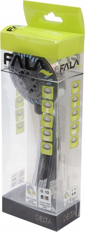 SŁUCHAWKA PRYSZNICOWA 85 mm 5 FUNKCJI CHROM POŁYSK EAN (GTIN) 5906083756276