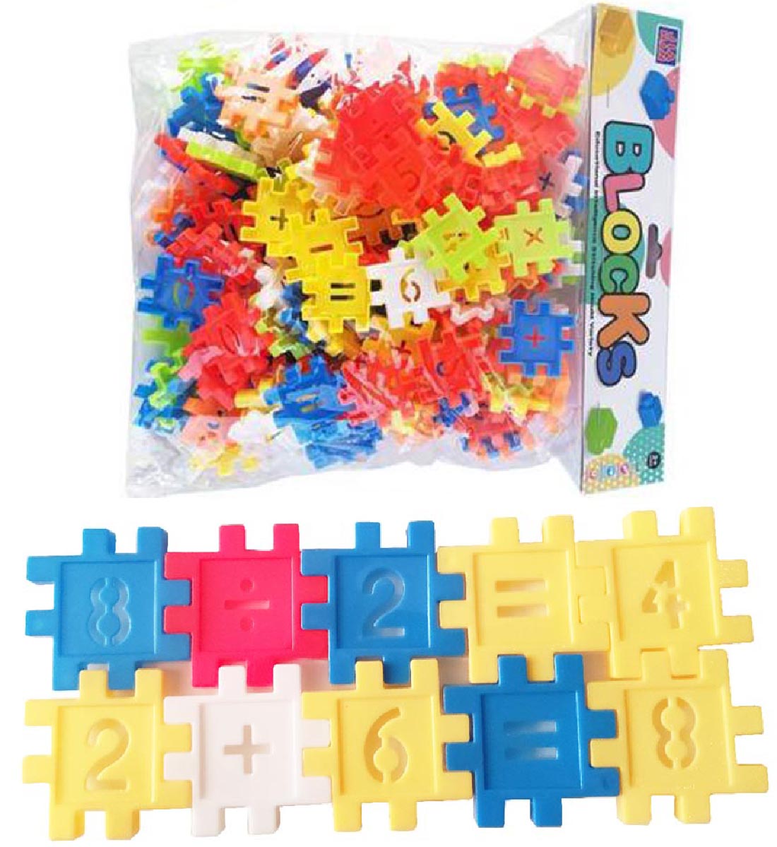 

Klocki Puzzle Wafle Edukacyjne Blocks 150elementów
