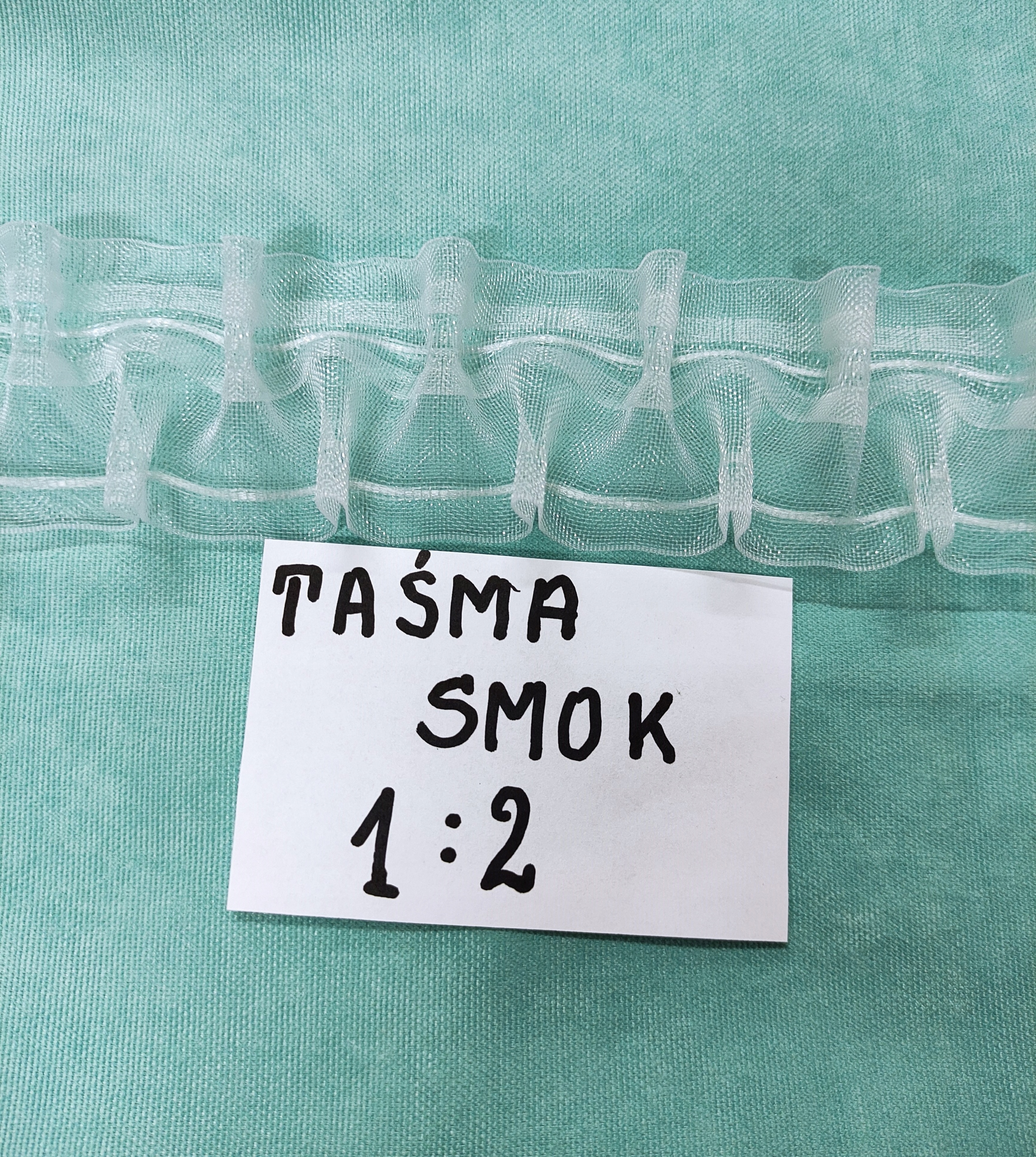 Zasłona Got.ATRAMENTOWE LIŚCIE+taśma Kolor odcienie szarości srebrny