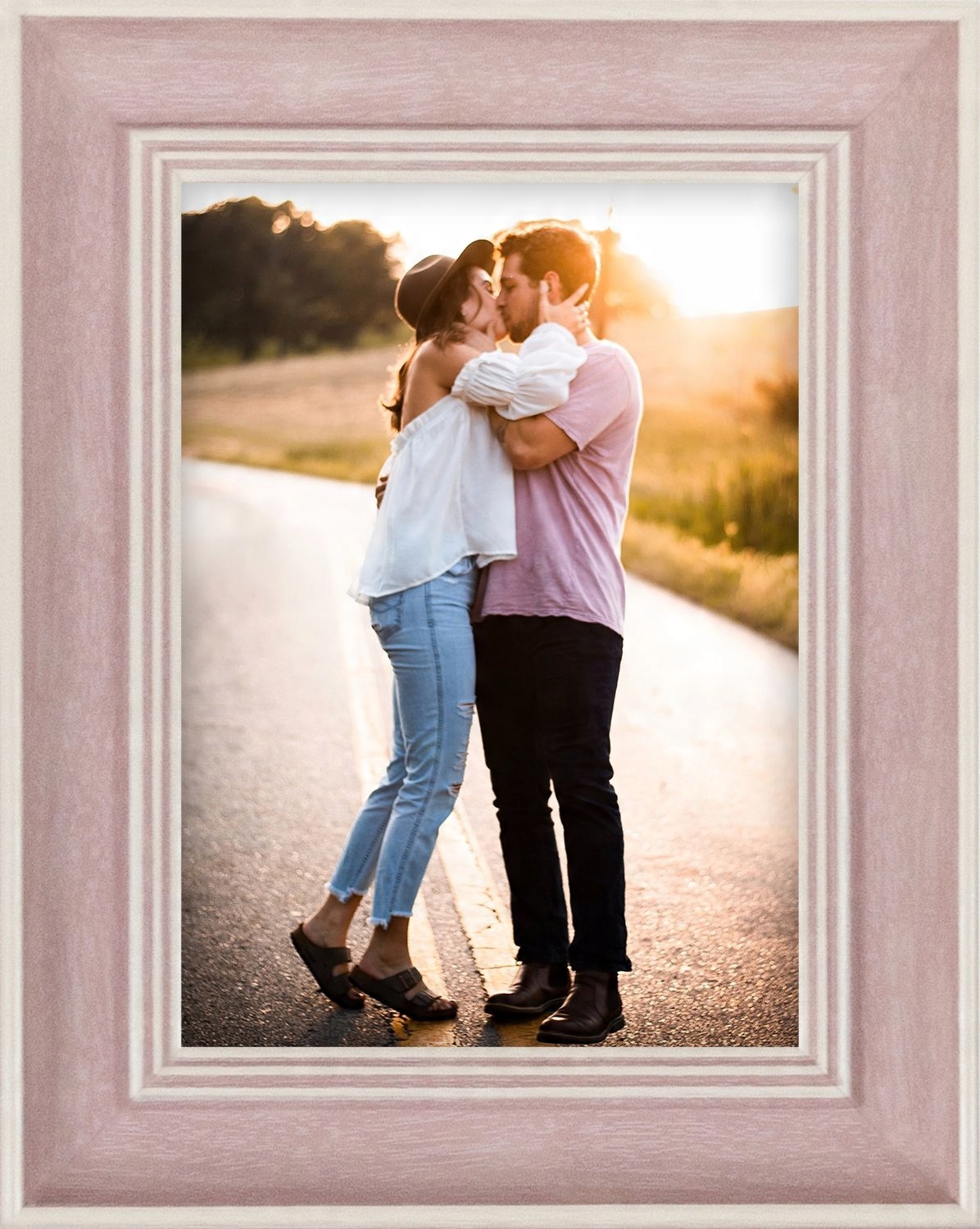 

Ramka Na Zdjęcia Różowa 15x21 CM Rama Foto Ramki