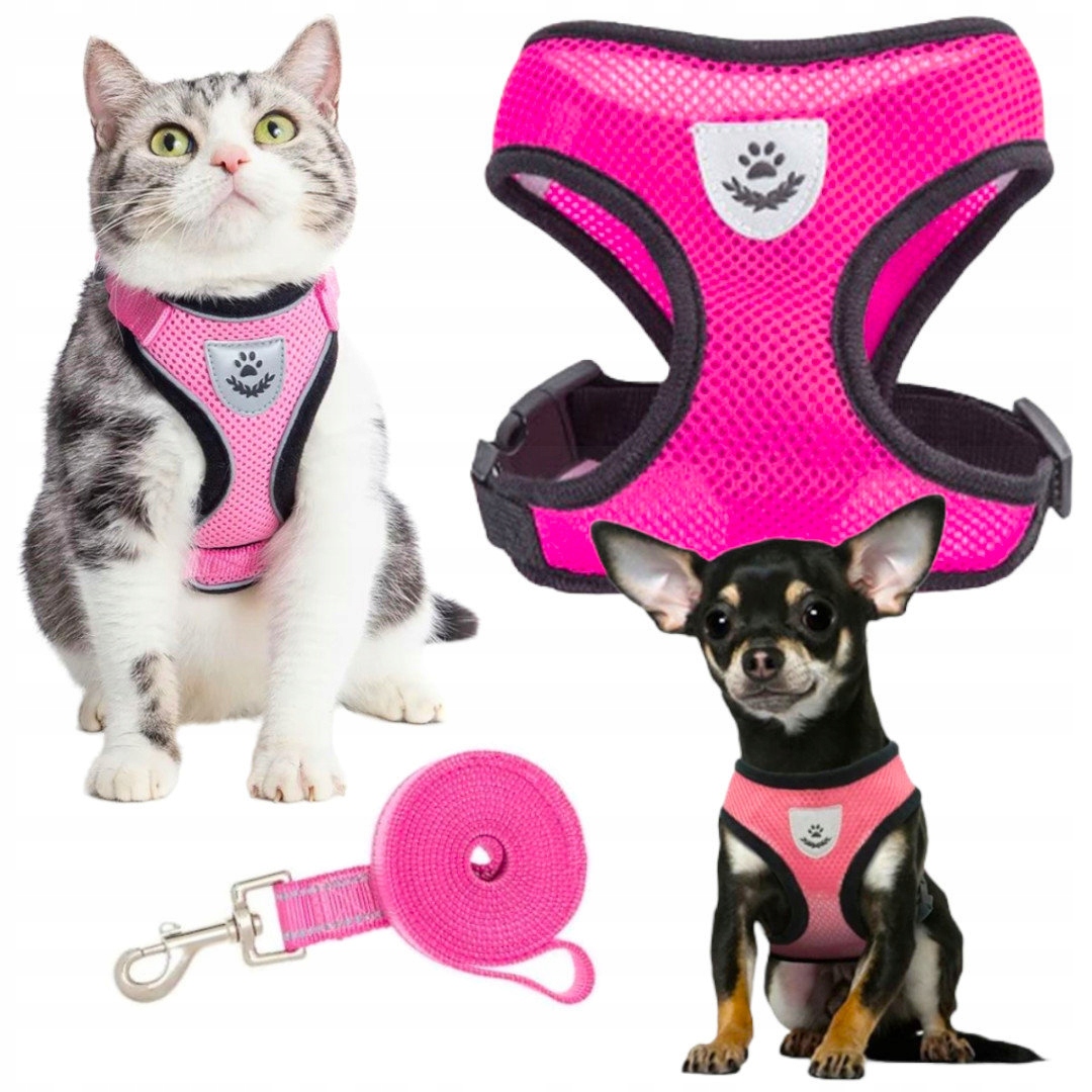 

Szelki Bezuciskowe Ze Smyczą Dla Małego Psa Psów M