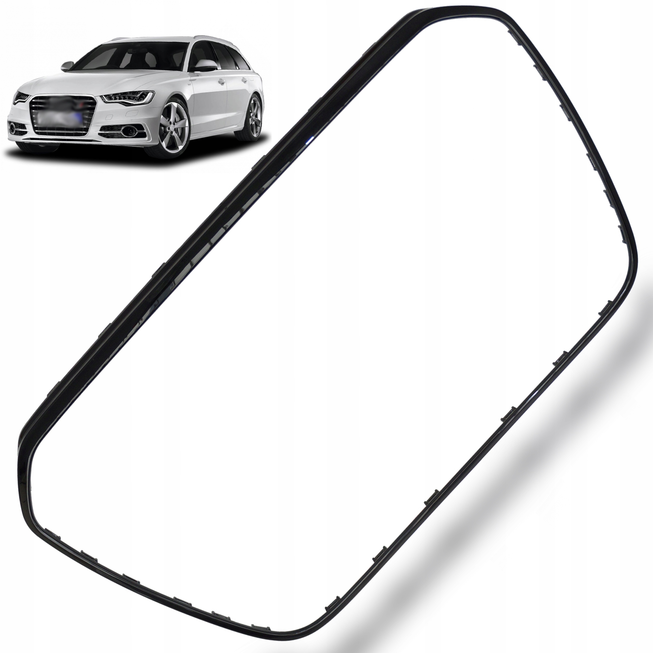Audi A6 C7 4G0 Grill Atrapa Rámeček Chromový Obrubník S-line 11-14R Black