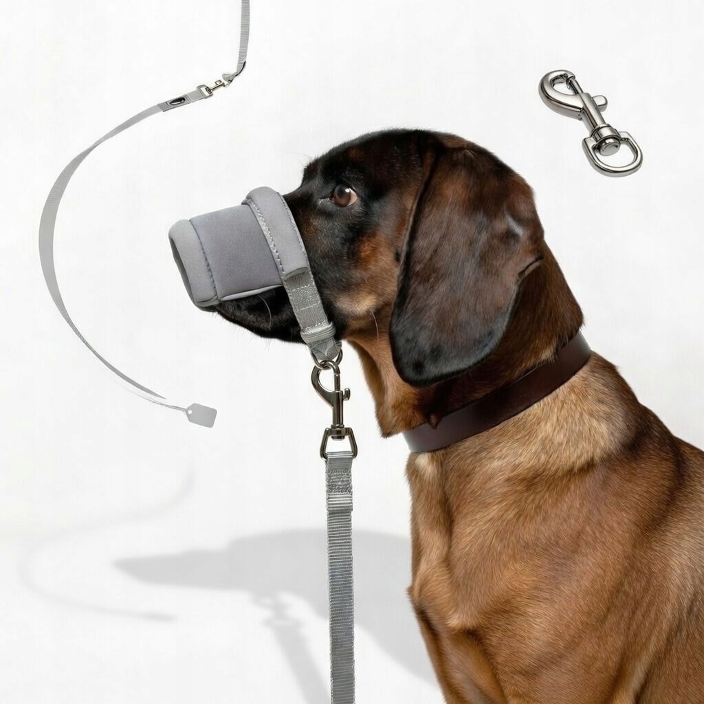 Vodítko pro psa proti tahání 2 m stříbrnošedá