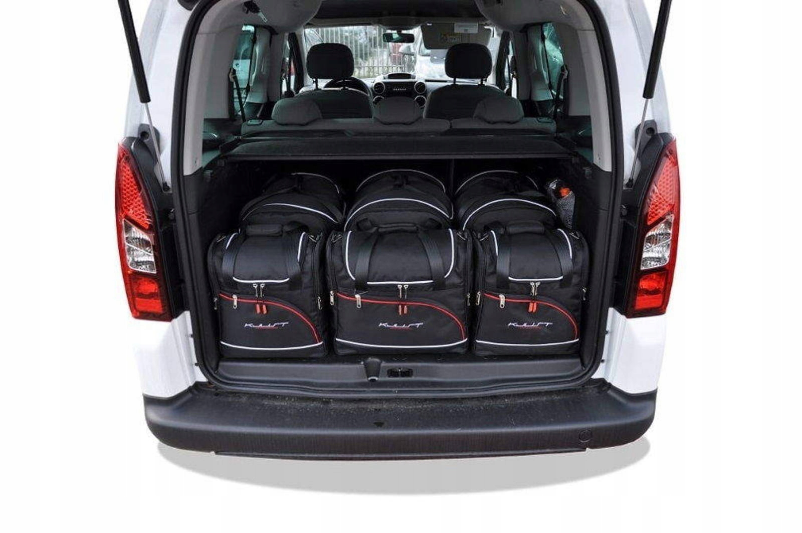 J&j Automotive Sada 6ks cestovných tašiek Aero pre Citroen Berlingo 2008-2