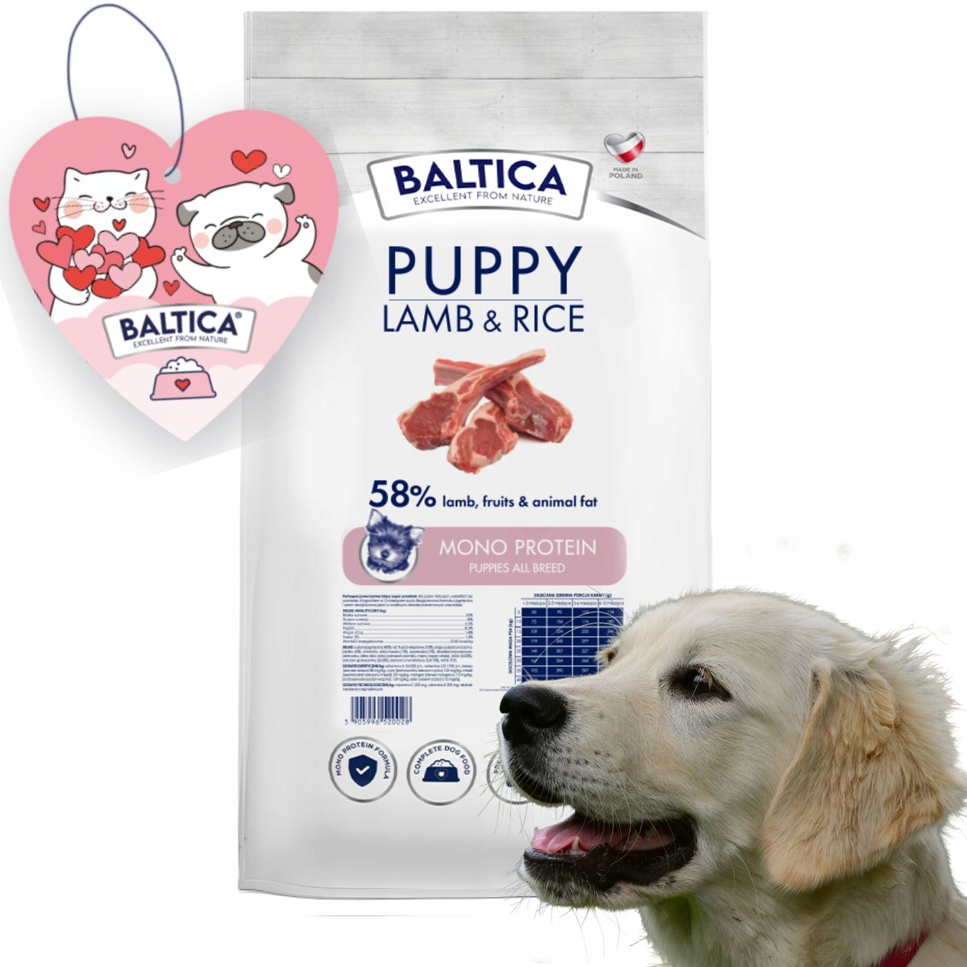 Baltica Lamb&Rice Puppy 12kg dla szczeniąt wszystkich ras