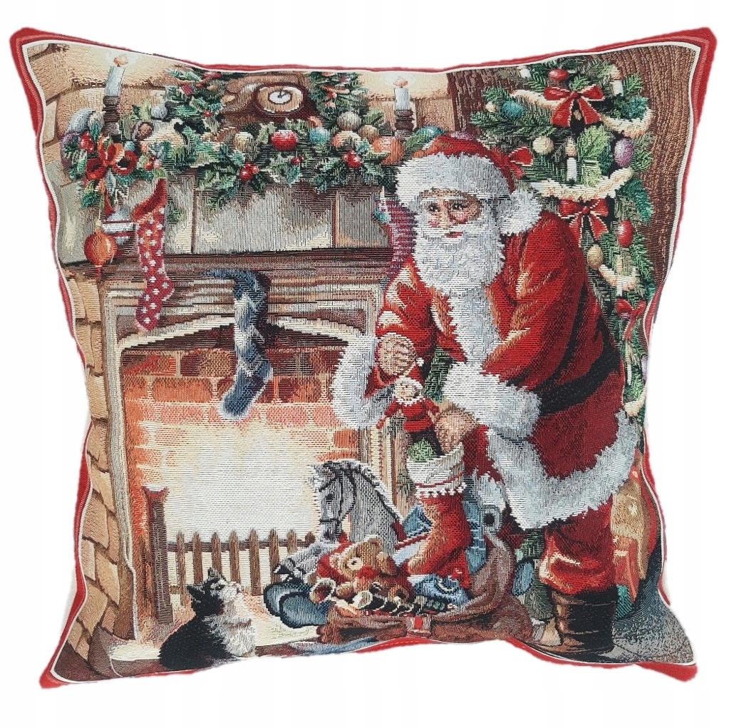 

Poszewka świąteczna Święty Mikołaj 45x45 cm 894