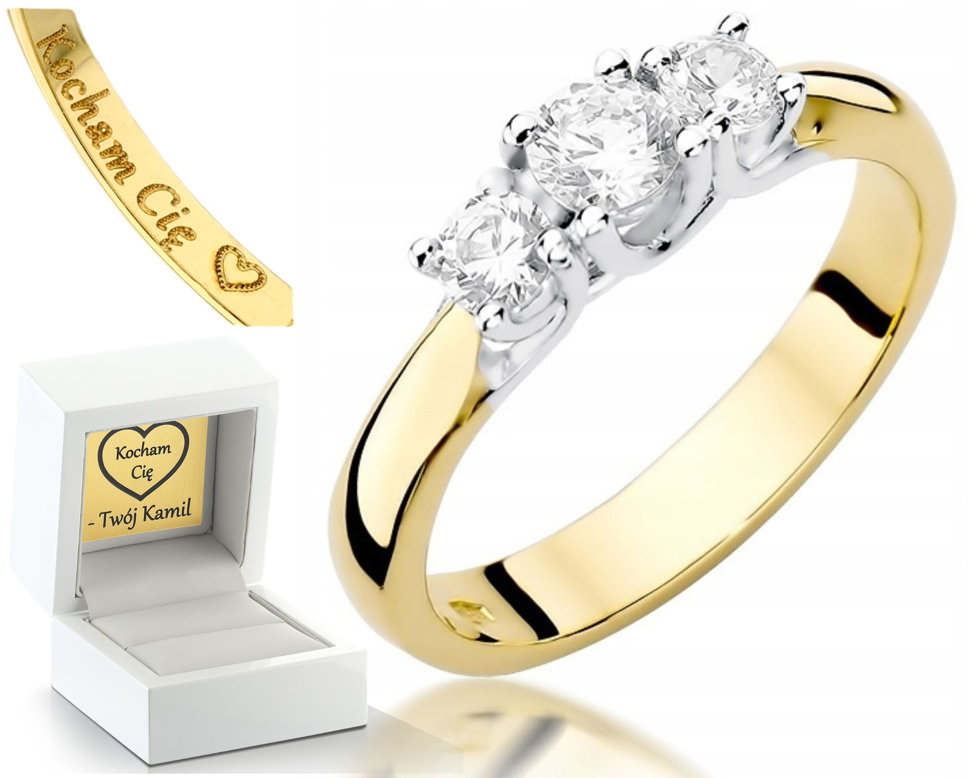 Zlatý Prstýnek S Brilianty 0,49 Ct Certifikát