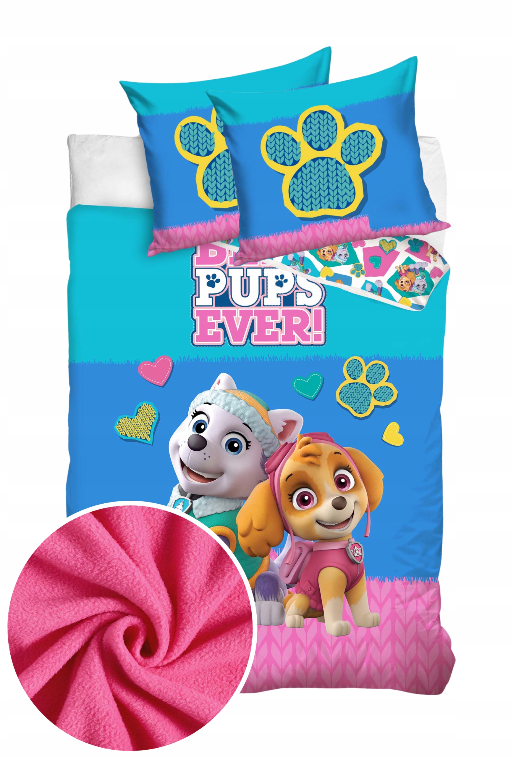 Gruba Dziecięca Pościel Pluszowa Coral Miś 160x200 Paw Patrol Psi Patrol