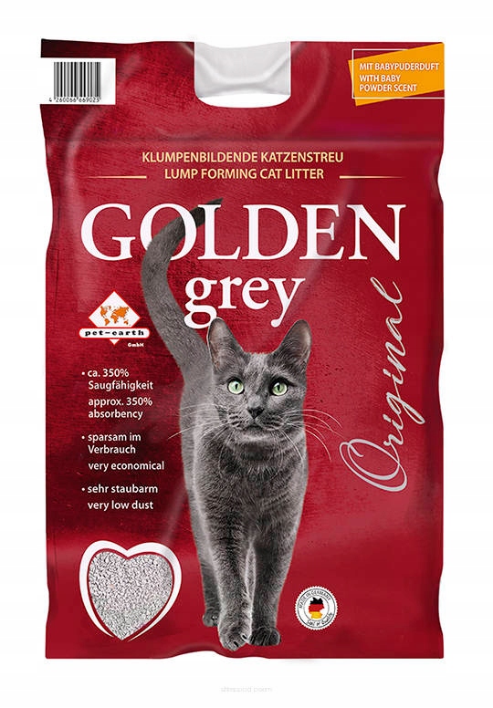 Levně Pet Earth Golden Grey Bentonitové Stelivo 14 kg