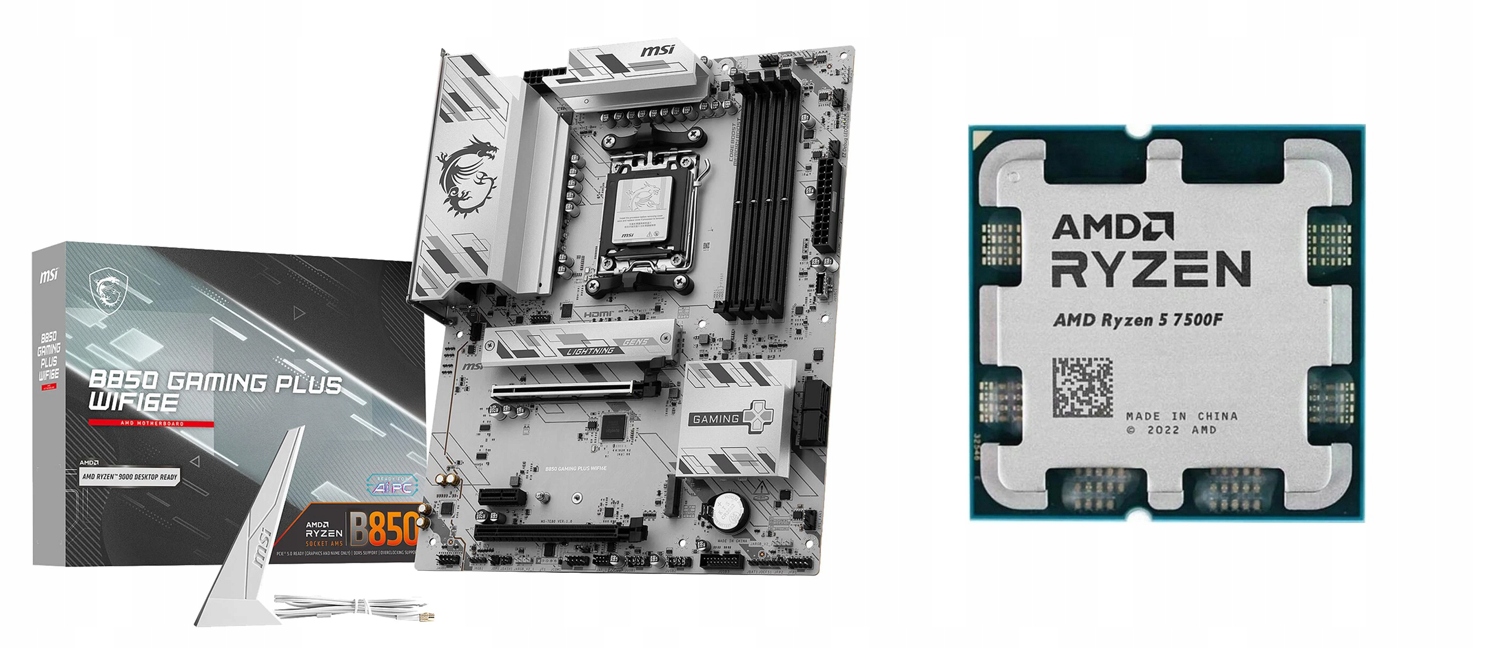 Zestaw Amd Ryzen 5 7500F Msi B850 Gaming Plus
