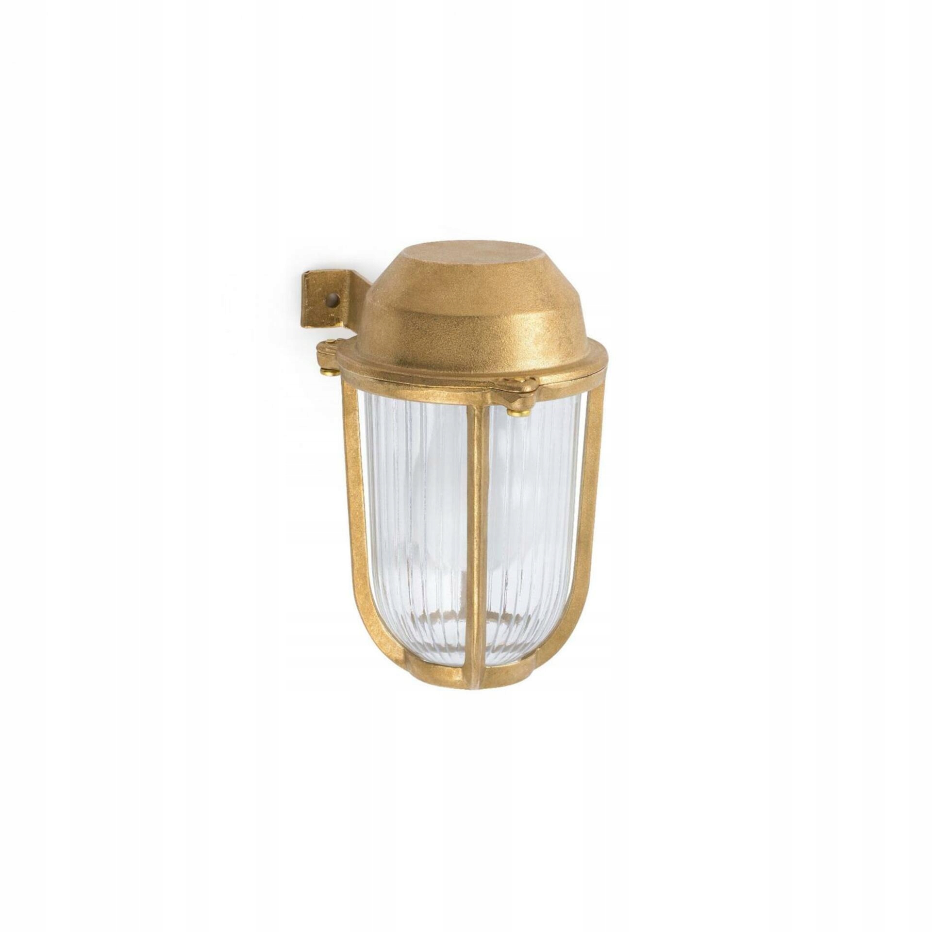 Nástenná lampa Faro Borda z masívnej mosadze s krytím IP44, E27, 180 mm