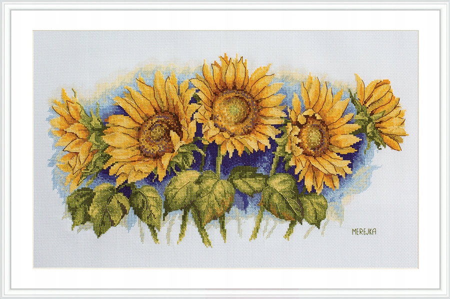 Sada pro křížkovou výšivku „Slunečnice“ 43x24 cm