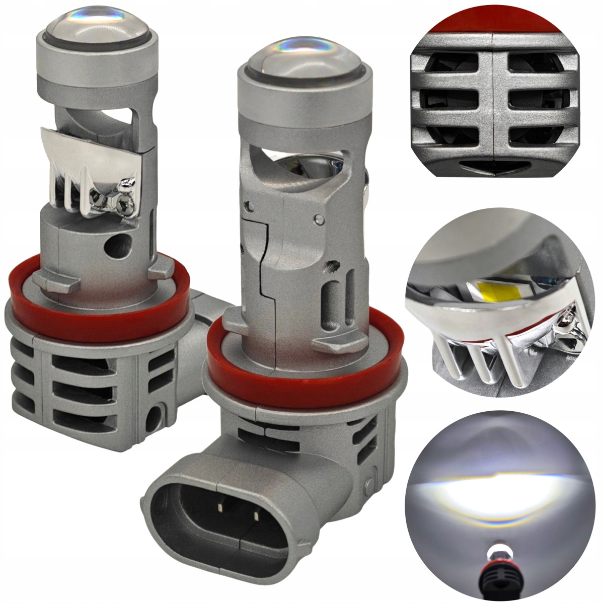 Led žiarovky H11 12-24V Canbus, pre lampy z Usa vlastná línia odpojenia 2 ks