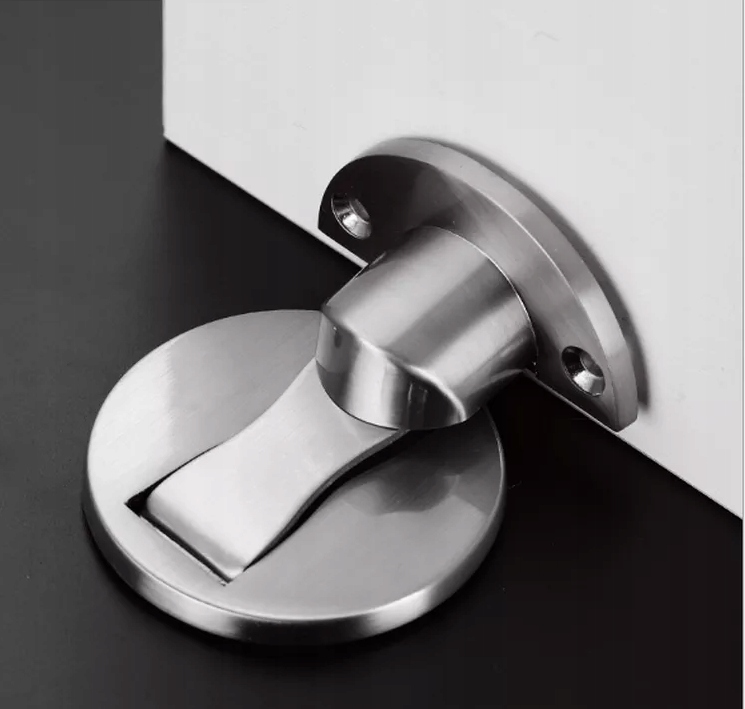 ODBOJNIK MAGNETYCZNY DO DRZWI MOCNY STOPER MAGNES ODBÓJ ELAGANCKI CZARNY Kolor czarny