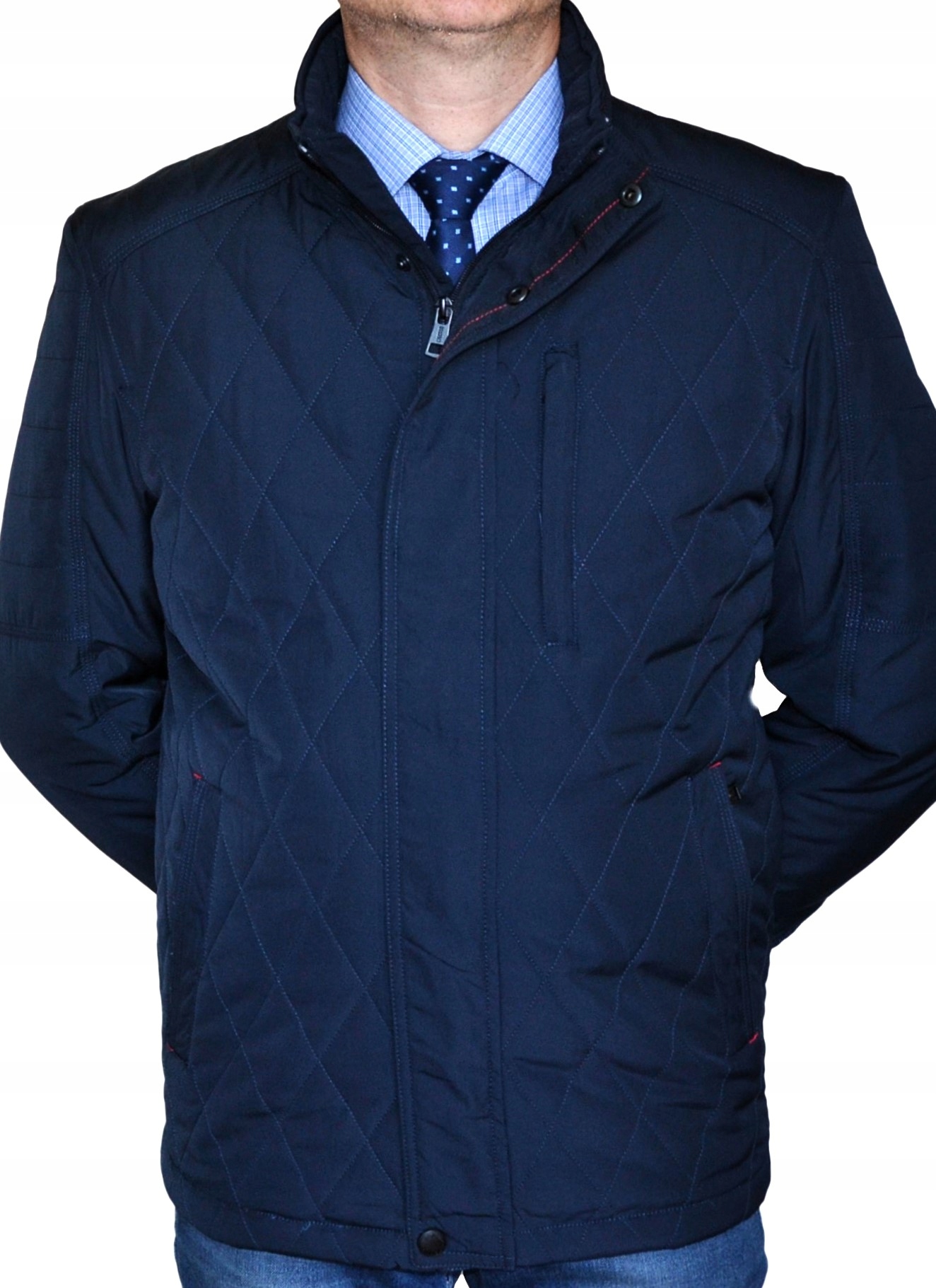 Kurtka Męska Jesienna Wiosenna Pikowana wizytowa XXL